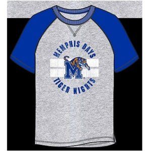 🆕 MEMPHIS TIGERS RAGLAN STYLE T-SHIRT - MEN